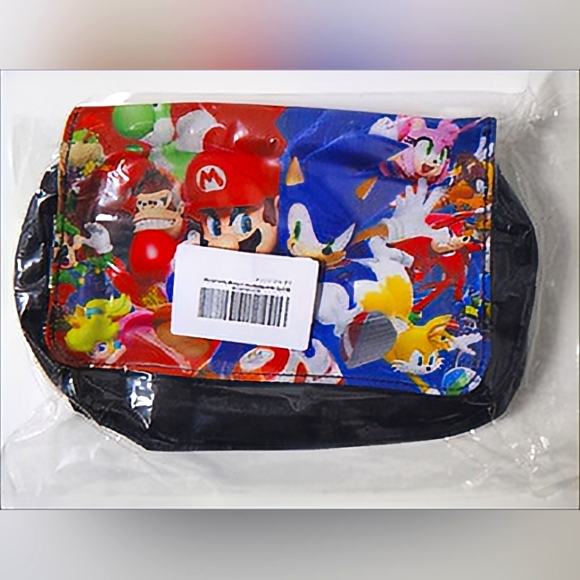 Super Mario / Sonic Portable Carrying Stationery Pen Holder Case Bags Pouch - Picture 3 of 4